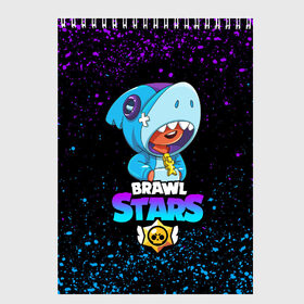 Скетчбук с принтом BRAWL STARS LEON SHARK в Белгороде, 100% бумага
 | 48 листов, плотность листов — 100 г/м2, плотность картонной обложки — 250 г/м2. Листы скреплены сверху удобной пружинной спиралью | bibi | brawl stars | coach mike | crow | gale | leon | leon shark | max | mecha crow | mortis | mr.p | phoenix | sally leon | sandy | spike | sprout | tara | unicorn | virus 8 bit | werewolf | ворон | оборотень