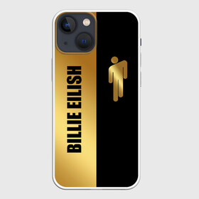 Чехол для iPhone 13 mini с принтом Billie Eilish Gold в Белгороде,  |  | billie eilish | billie eilish gold | bud guy | gold блонш | logo | айлиш | айлишь | билли | билли айлиш | блонч | блонш | золотой | золотой логотип | лого | логотип билли айлиш | человечек