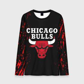 Мужской лонгслив 3D с принтом CHICAGO BULLS | ЧИКАГО БУЛЛС в Белгороде, 100% полиэстер | длинные рукава, круглый вырез горловины, полуприлегающий силуэт | bulls | chicago | chicago bulls | nba | red bulls | usa | америка | быки | нба | сша | чикаго буллс