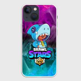 Чехол для iPhone 13 mini с принтом BRAWL STARS LEON SHARK в Белгороде,  |  | bibi | brawl stars | coach mike | crow | gale | leon | leon shark | max | mecha crow | mortis | mr.p | phoenix | sally leon | sandy | spike | sprout | tara | unicorn | virus 8 bit | werewolf | ворон | оборотень