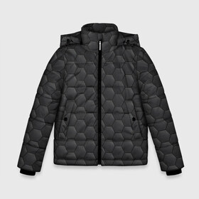 Зимняя куртка для мальчиков 3D с принтом Чёрная броня в Белгороде, ткань верха — 100% полиэстер; подклад — 100% полиэстер, утеплитель — 100% полиэстер | длина ниже бедра, удлиненная спинка, воротник стойка и отстегивающийся капюшон. Есть боковые карманы с листочкой на кнопках, утяжки по низу изделия и внутренний карман на молнии. 

Предусмотрены светоотражающий принт на спинке, радужный светоотражающий элемент на пуллере молнии и на резинке для утяжки | бронь | броня | кибер бронь | кибер броня | кибербронь | киберброня | нано бронь | нано броня | нанобронь | наноброня | силовая броня | узор | щит | экзо бронь | экзо броня | экзоброня | энергощит