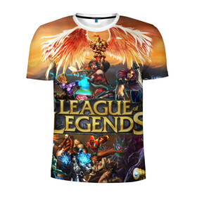 Мужская футболка 3D спортивная с принтом League of Legends в Белгороде, 100% полиэстер с улучшенными характеристиками | приталенный силуэт, круглая горловина, широкие плечи, сужается к линии бедра | art | dota | dota 2 | fan | game | hero | league | league of legends | legends | lol | moba | mobile legend | riot game | герои | детские | дота | женские | игра | моба | мужские