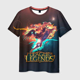 Мужская футболка 3D с принтом league of legends в Белгороде, 100% полиэфир | прямой крой, круглый вырез горловины, длина до линии бедер | art | dota | dota 2 | fan | game | hero | league | league of legends | legends | lol | moba | mobile legend | riot game | герои | детские | дота | женские | игра | моба | мужские
