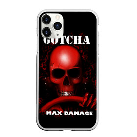 Чехол для iPhone 11 Pro матовый с принтом Gotcha в Белгороде, Силикон |  | 666 | 999 | car | game | gotcha | max damage | old school | череп