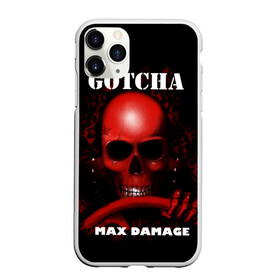 Чехол для iPhone 11 Pro Max матовый с принтом Gotcha в Белгороде, Силикон |  | 666 | 999 | car | game | gotcha | max damage | old school | череп