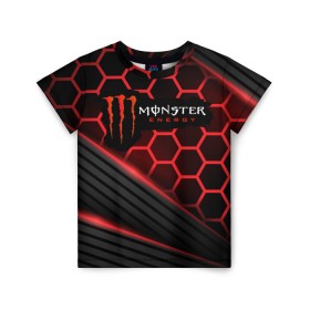 Детская футболка 3D с принтом MONSTER ENERGY (Z) в Белгороде, 100% гипоаллергенный полиэфир | прямой крой, круглый вырез горловины, длина до линии бедер, чуть спущенное плечо, ткань немного тянется | black monster | bmx | claw | cybersport | energy | monster | monster energy | moto | motocross | race | sport | киберспорт | когти | монстер энерджи | монстр | мото | мотокросс | ралли | скейтбординг | спорт | то | энергия