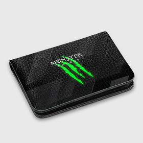 Картхолдер с принтом с принтом MONSTER ENERGY (Z) в Белгороде, натуральная матовая кожа | размер 7,3 х 10 см; кардхолдер имеет 4 кармана для карт; | black monster | bmx | claw | cybersport | energy | monster | monster energy | moto | motocross | race | sport | киберспорт | когти | монстер энерджи | монстр | мото | мотокросс | ралли | скейтбординг | спорт | то | энергия