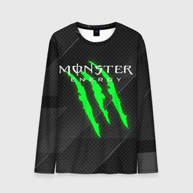 Мужской лонгслив 3D с принтом MONSTER ENERGY (Z) в Белгороде, 100% полиэстер | длинные рукава, круглый вырез горловины, полуприлегающий силуэт | Тематика изображения на принте: black monster | bmx | claw | cybersport | energy | monster | monster energy | moto | motocross | race | sport | киберспорт | когти | монстер энерджи | монстр | мото | мотокросс | ралли | скейтбординг | спорт | то | энергия