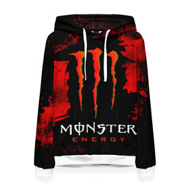 Женская толстовка 3D с принтом MONSTER ENERGY (Z) в Белгороде, 100% полиэстер  | двухслойный капюшон со шнурком для регулировки, мягкие манжеты на рукавах и по низу толстовки, спереди карман-кенгуру с мягким внутренним слоем. | black monster | bmx | claw | cybersport | energy | monster | monster energy | moto | motocross | race | sport | киберспорт | когти | монстер энерджи | монстр | мото | мотокросс | ралли | скейтбординг | спорт | энергия