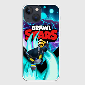 Чехол для iPhone 13 mini с принтом BRAWL STARS MECHA CROW. в Белгороде,  |  | 8 bit | brawl stars | crow | gale | leon | leon shark | max | mecha | mecha crow | mr.p | sally leon | shark | tara | virus 8 bit | werewolf leon | акула | берли | бравл старс | ворон | макс | оборотень