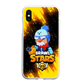 Чехол для iPhone XS Max матовый с принтом BRAWL STARS GALE в Белгороде, Силикон | Область печати: задняя сторона чехла, без боковых панелей | 8 bit | brawl stars | crow | gale | leon | leon shark | max | mecha | mecha crow | mr.p | sally leon | shark | tara | virus 8 bit | werewolf leon | акула | берли | бравл старс | ворон | макс | оборотень