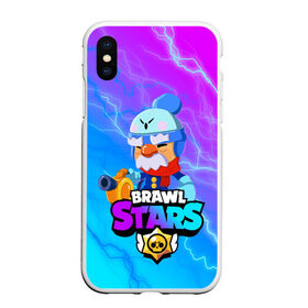 Чехол для iPhone XS Max матовый с принтом BRAWL STARS GALE в Белгороде, Силикон | Область печати: задняя сторона чехла, без боковых панелей | 8 bit | brawl stars | crow | gale | leon | leon shark | max | mecha | mecha crow | mr.p | sally leon | shark | tara | virus 8 bit | werewolf leon | акула | берли | бравл старс | ворон | макс | оборотень