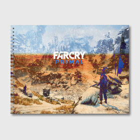 Альбом для рисования с принтом FARCRYPRIMAL в Белгороде, 100% бумага
 | матовая бумага, плотность 200 мг. | far cry | farcry | game | ubisof | выживание | джунгли | игры | остров | фар край