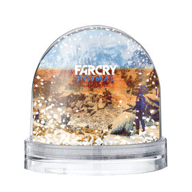 Снежный шар с принтом FARCRY:PRIMAL в Белгороде, Пластик | Изображение внутри шара печатается на глянцевой фотобумаге с двух сторон | far cry | farcry | game | ubisof | выживание | джунгли | игры | остров | фар край
