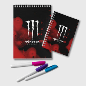 Блокнот с принтом MONSTER ENERGY в Белгороде, 100% бумага | 48 листов, плотность листов — 60 г/м2, плотность картонной обложки — 250 г/м2. Листы скреплены удобной пружинной спиралью. Цвет линий — светло-серый
 | energy | honda | mercedes | monster energy | porsche | racing | sport | toyota | автомобил | автомобильные | марка | машины | митсубиси | монстр | монстр энерджи | порше | спорт | тесла | тойота | хонда