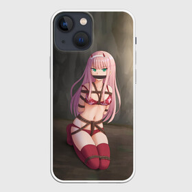 Чехол для iPhone 13 mini с принтом МИЛЫЙ ВО ФРАНКСЕ в Белгороде,  |  | 02 | anime | darling in the franxx | hiro | manga | zero two | аниме | ахегао | любимый во франксе | манга | милый во франксе | ноль два | хиро