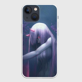 Чехол для iPhone 13 mini с принтом ноль два голова вниз в Белгороде,  |  | 02 | anime | darling in the franxx | hiro | manga | zero two | аниме | любимый во франксе | манга | милый во франксе | ноль два | хиро