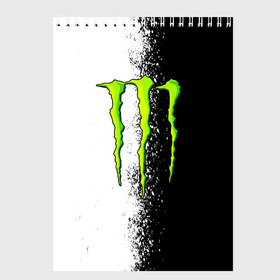 Скетчбук с принтом MONSTER ENERGY в Белгороде, 100% бумага
 | 48 листов, плотность листов — 100 г/м2, плотность картонной обложки — 250 г/м2. Листы скреплены сверху удобной пружинной спиралью | black monster | bmx | claw | cybersport | energy | monster | monster energy | moto | motocross | race | sport | киберспорт | когти | монстер энерджи | монстр | мото | мотокросс | ралли | скейтбординг | спорт | энергия