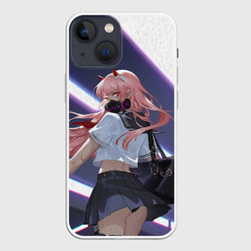 Чехол для iPhone 13 mini с принтом ЛЮБИМАЯ В МАСКЕ в Белгороде,  |  | 02 | anime | darling in the franxx | hiro | manga | zero two | аниме | коронавирус | любимый во франксе | манга | маска | милый во франксе | ноль два | хиро