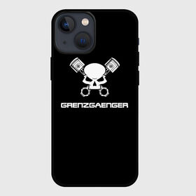 Чехол для iPhone 13 mini с принтом Grenzgaenger в Белгороде,  |  | Тематика изображения на принте: grenzgaenger | авто | байк | байкер | гонки | гонщик | двигатель | механик | мото | поршень | череп