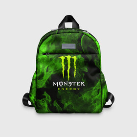 Детский рюкзак 3D с принтом MONSTER ENERGY в Белгороде, 100% полиэстер | лямки с регулируемой длиной, сверху петелька, чтобы рюкзак можно было повесить на вешалку. Основное отделение закрывается на молнию, как и внешний карман. Внутри дополнительный карман. По бокам два дополнительных кармашка | black monster | bmx | claw | cybersport | energy | monster | monster energy | moto | motocross | race | sport | киберспорт | когти | монстер энерджи | монстр | мото | мотокросс | ралли | скейтбординг | спорт | энергия