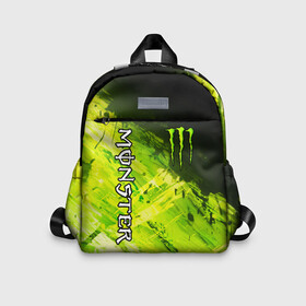 Детский рюкзак 3D с принтом MONSTER ENERGY в Белгороде, 100% полиэстер | лямки с регулируемой длиной, сверху петелька, чтобы рюкзак можно было повесить на вешалку. Основное отделение закрывается на молнию, как и внешний карман. Внутри дополнительный карман. По бокам два дополнительных кармашка | black monster | bmx | claw | cybersport | energy | monster | monster energy | moto | motocross | race | sport | киберспорт | когти | монстер энерджи | монстр | мото | мотокросс | ралли | скейтбординг | спорт | энергия