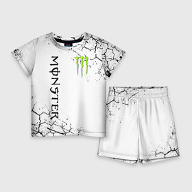 Детский костюм с шортами 3D с принтом MONSTER ENERGY в Белгороде,  |  | black monster | bmx | claw | cybersport | energy | monster | monster energy | moto | motocross | race | sport | киберспорт | когти | монстер энерджи | монстр | мото | мотокросс | ралли | скейтбординг | спорт | энергия