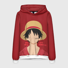 Мужская толстовка 3D с принтом Luffy в Белгороде, 100% полиэстер | двухслойный капюшон со шнурком для регулировки, мягкие манжеты на рукавах и по низу толстовки, спереди карман-кенгуру с мягким внутренним слоем. | Тематика изображения на принте: monkey d. luffy | nami | one piece | аниме | большой куш | луффи | манки де луффи | нами | пиратская | пираты | тони | череп | чоппер | шляпа