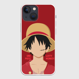 Чехол для iPhone 13 mini с принтом Luffy в Белгороде,  |  | monkey d. luffy | nami | one piece | аниме | большой куш | луффи | манки де луффи | нами | пиратская | пираты | тони | череп | чоппер | шляпа