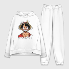 Женский костюм хлопок Oversize с принтом Манки в Белгороде,  |  | monkey d. luffy | nami | one piece | аниме | большой куш | луффи | манки де луффи | нами | пиратская | пираты | тони | череп | чоппер | шляпа