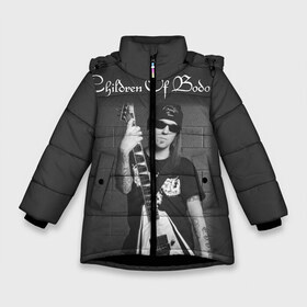 Зимняя куртка для девочек 3D с принтом Children of Bodom 37 в Белгороде, ткань верха — 100% полиэстер; подклад — 100% полиэстер, утеплитель — 100% полиэстер. | длина ниже бедра, удлиненная спинка, воротник стойка и отстегивающийся капюшон. Есть боковые карманы с листочкой на кнопках, утяжки по низу изделия и внутренний карман на молнии. 

Предусмотрены светоотражающий принт на спинке, радужный светоотражающий элемент на пуллере молнии и на резинке для утяжки. | alexi | children of badom | children of bodom | cob | laiho | metal | алекси лайхо | метал | чилдрен оф бадом | чилдрен оф бодом
