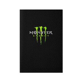 Обложка для паспорта матовая кожа с принтом MONSTER ENERGY в Белгороде, натуральная матовая кожа | размер 19,3 х 13,7 см; прозрачные пластиковые крепления | black monster | bmx | claw | cybersport | energy | monster | monster energy | moto | motocross | race | sport | киберспорт | когти | монстер энерджи | монстр | мото | мотокросс | ралли | скейтбординг | спорт | энергия