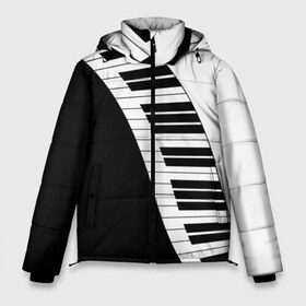 Мужская зимняя куртка 3D с принтом Piano Пианино в Белгороде, верх — 100% полиэстер; подкладка — 100% полиэстер; утеплитель — 100% полиэстер | длина ниже бедра, свободный силуэт Оверсайз. Есть воротник-стойка, отстегивающийся капюшон и ветрозащитная планка. 

Боковые карманы с листочкой на кнопках и внутренний карман на молнии. | black | piano | white | белая | белое | инструмент | клавиши | клавишы | музыка | музыкальный | музыкант | ноты | пиан | пианино | подарок | прикол | текстура | фортепиано | чб | черная | черно | черно белое