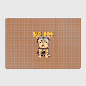 Магнитный плакат 3Х2 с принтом Большой пёс в Белгороде, Полимерный материал с магнитным слоем | 6 деталей размером 9*9 см | домашние животные | йоркширский терьер | собака | щенок