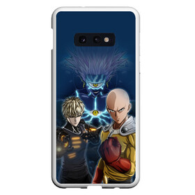 Чехол для Samsung S10E с принтом One Punch Man в Белгороде, Силикон | Область печати: задняя сторона чехла, без боковых панелей | one punch man | saitama | ванпанчмен | герои | люди | персонажи | сайтама