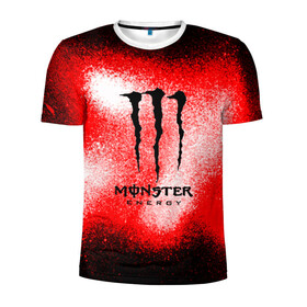 Мужская футболка 3D спортивная с принтом MONSTER ENERGY в Белгороде, 100% полиэстер с улучшенными характеристиками | приталенный силуэт, круглая горловина, широкие плечи, сужается к линии бедра | energy | monster energy | монстр | монстр энерджи