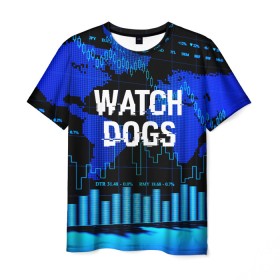 Мужская футболка 3D с принтом Watch Dogs в Белгороде, 100% полиэфир | прямой крой, круглый вырез горловины, длина до линии бедер | ded sec | game | name | ubisoft | watch dogs | watch dogs 2 | watch dogs legion | город | девушка | дрон | игры | имена | компьютеры | пистолет | телефон | технологии | хакер | юби