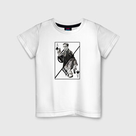 Детская футболка хлопок с принтом Кингсман в Белгороде, 100% хлопок | круглый вырез горловины, полуприлегающий силуэт, длина до линии бедер | Тематика изображения на принте: kingsman | manners maketh man | кингсман