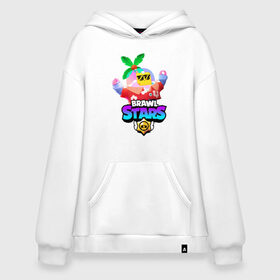 Худи SuperOversize хлопок с принтом BRAWL STARS TROPICAL SPROUT. в Белгороде, 70% хлопок, 30% полиэстер, мягкий начес внутри | карман-кенгуру, эластичная резинка на манжетах и по нижней кромке, двухслойный капюшон
 | brawl stars | crow | gale | leon | leon shark | max | mr.p | sally leon | shark | sprout | tara | tropical sprout | virus 8 bit | werewolf leon | акула | берли | бравл старс | ворон | макс | оборотень