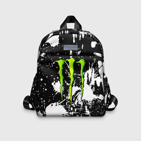 Детский рюкзак 3D с принтом MONSTER ENERGY в Белгороде, 100% полиэстер | лямки с регулируемой длиной, сверху петелька, чтобы рюкзак можно было повесить на вешалку. Основное отделение закрывается на молнию, как и внешний карман. Внутри дополнительный карман. По бокам два дополнительных кармашка | black monster | bmx | claw | cybersport | energy | monster | monster energy | moto | motocross | race | sport | киберспорт | когти | монстер энерджи | монстр | мото | мотокросс | ралли | скейтбординг | спорт | энергия