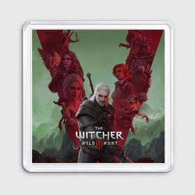 Магнит 55*55 с принтом The Witcher 5-летие в Белгороде, Пластик | Размер: 65*65 мм; Размер печати: 55*55 мм | blood and wine | cd project red | games | geralt | hearts of stone | the witcher | wild hunt | ведьмак | геральт | дикая охота | игры | йеннифер | каменные сердца | кровь и вино | трисс | цири