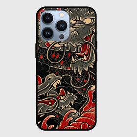 Чехол для iPhone 13 Pro с принтом Dsquared tatoo DRAGON в Белгороде,  |  | Тематика изображения на принте: disquared tatoo | disquared тату | dragon | japan | восток | дракон | знак | иероглифы | китай | надписи | символ | тату | татуировки | япония