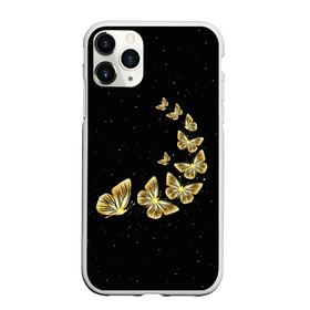 Чехол для iPhone 11 Pro матовый с принтом Golden Butterfly in Space в Белгороде, Силикон |  | black | summer | wings | ангел | бабочка | бабочки | блестки | блестящий | девушке | желтые | животные | звезды | звери | золото | золотые | космос | крылья | летать | летний | лето | мотылек | насекомое | ночные