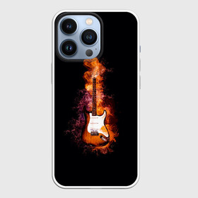 Чехол для iPhone 13 Pro с принтом Огонь музыка в Белгороде,  |  | black | гитара | гитарист | гитаристу | демон | инструменты | музыка | музыкальные | музыкант | огненный | огонек | огонь | пение | песня | пламя | поп | профессия | рок | рокер | струны | хобби