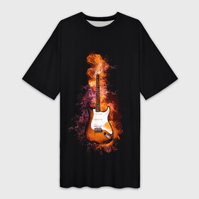 Платье-футболка 3D с принтом Огонь музыка в Белгороде,  |  | black | гитара | гитарист | гитаристу | демон | инструменты | музыка | музыкальные | музыкант | огненный | огонек | огонь | пение | песня | пламя | поп | профессия | рок | рокер | струны | хобби