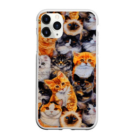 Чехол для iPhone 11 Pro Max матовый с принтом КОТЯТКИ в Белгороде, Силикон |  | cat | взгляд | кот | кот хипстер | котёнок | котятки | котятушки | кошечки | кошка | мордочка