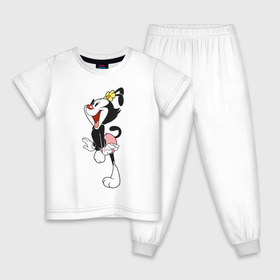 Детская пижама хлопок с принтом Дот Уорнер.Animaniacs в Белгороде, 100% хлопок |  брюки и футболка прямого кроя, без карманов, на брюках мягкая резинка на поясе и по низу штанин
 | animaniacs | dot warner | vdpartat | дот уорнер | озорные анимашки
