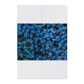 Магнитный плакат 2Х3 с принтом Поле синих цветов фиалки лето в Белгороде, Полимерный материал с магнитным слоем | 6 деталей размером 9*9 см | голубые цветочки | лето | луг | незабудки | поле | поляна | синие цветы | узор из цветов | фиалки | фото реализм | цветы