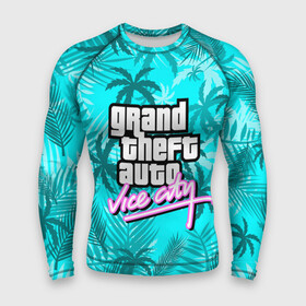 Мужской рашгард 3D с принтом GTA VICE CITY в Белгороде,  |  | grand theft auto | grove street | grove street 4 life | gta | gta 4 | gta 5 | gta sa | gta v | samp | san andreas | грув стрит | игры | самп | сан андреас