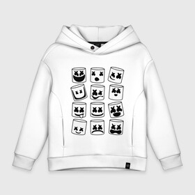 Детское худи Oversize хлопок с принтом FORTNITE x MARSHMELLO в Белгороде, френч-терри — 70% хлопок, 30% полиэстер. Мягкий теплый начес внутри —100% хлопок | боковые карманы, эластичные манжеты и нижняя кромка, капюшон на магнитной кнопке | deadmau5 | fortnite | fortnite 2 | fortnite x маршмелло | ikonik | marshmello | ninja | ninja streamer | raven | travis scott | ворон | иконик | ниндзя | пили | рейвен | трэвис скотт | фортнайт